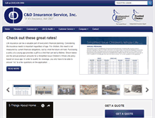 Tablet Screenshot of canddinsurance.com